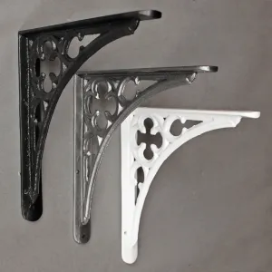 10 x 12 Inch Gothic Cast Iron Shelf Bracket