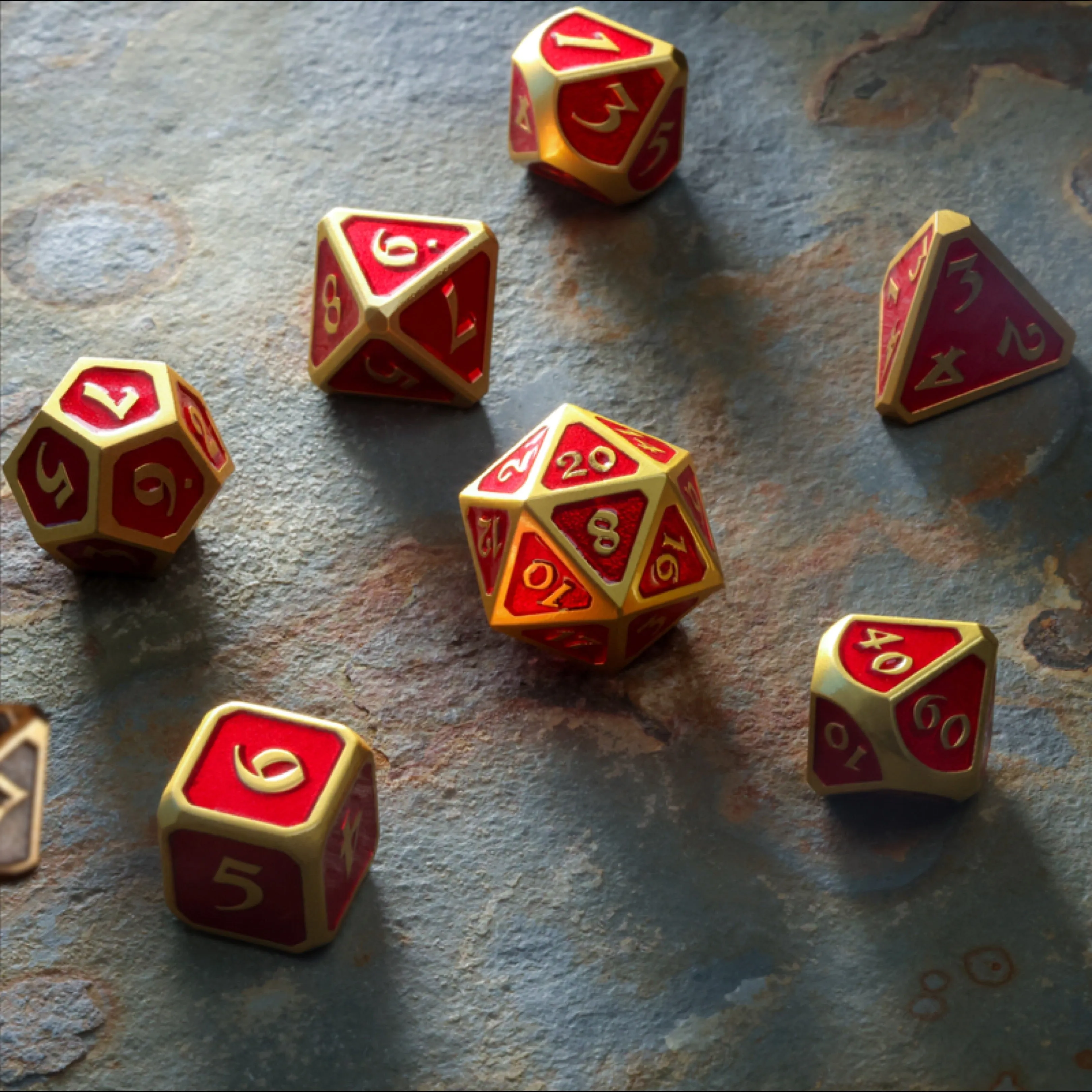 11pc RPG Set - Mythica Satin Gold Ruby