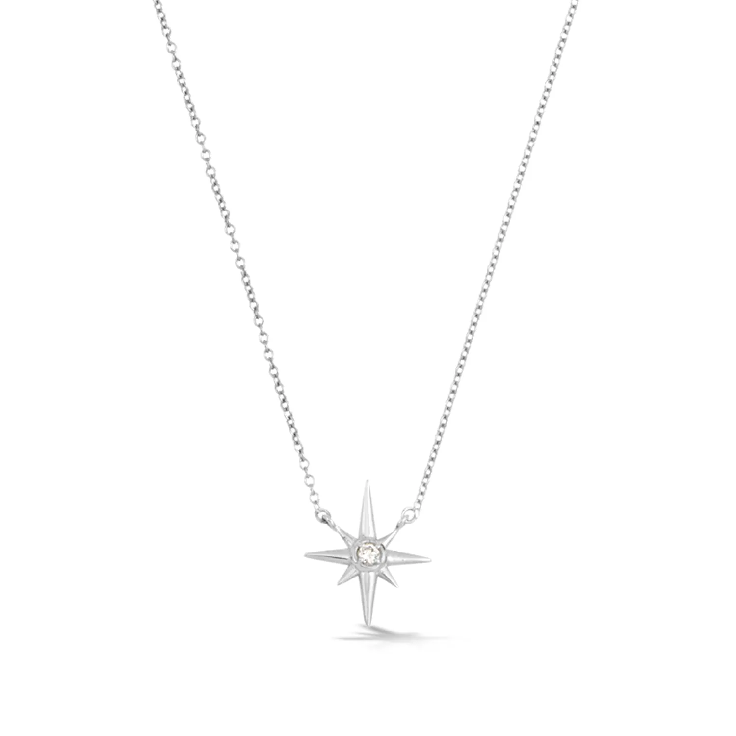 14k Gold & Diamond North Star Pendant