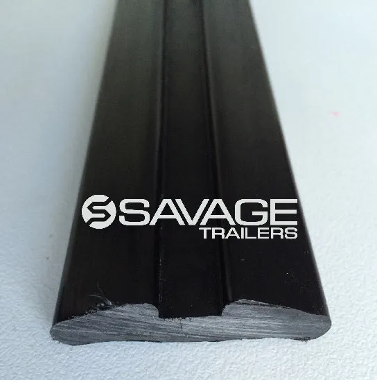 50x12mm Grooved Poly Boat Trailer Skid - 2 Metre Length