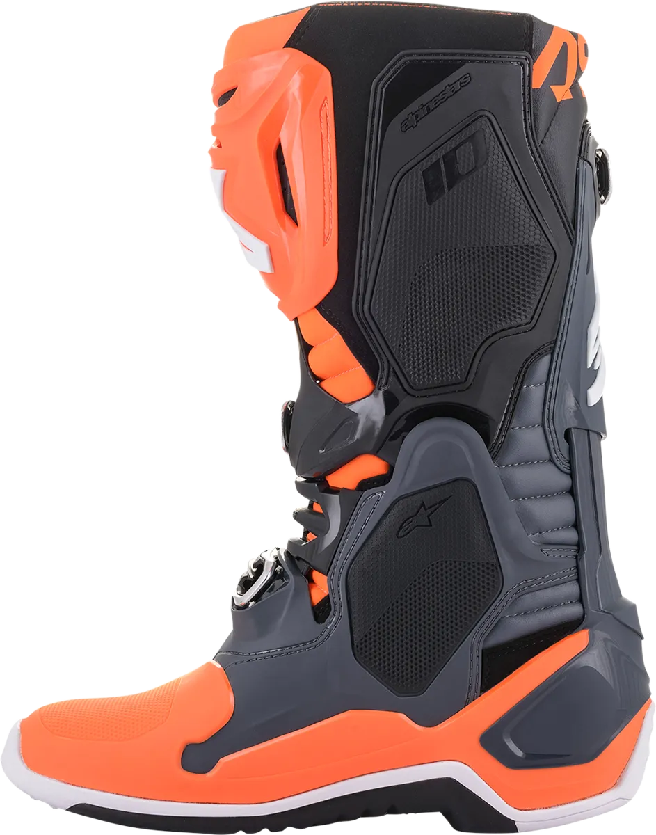 ALPINESTARS Tech 10 Boots - Fluorescent Orange/Cool Gray - US 10 2010020-9040-10