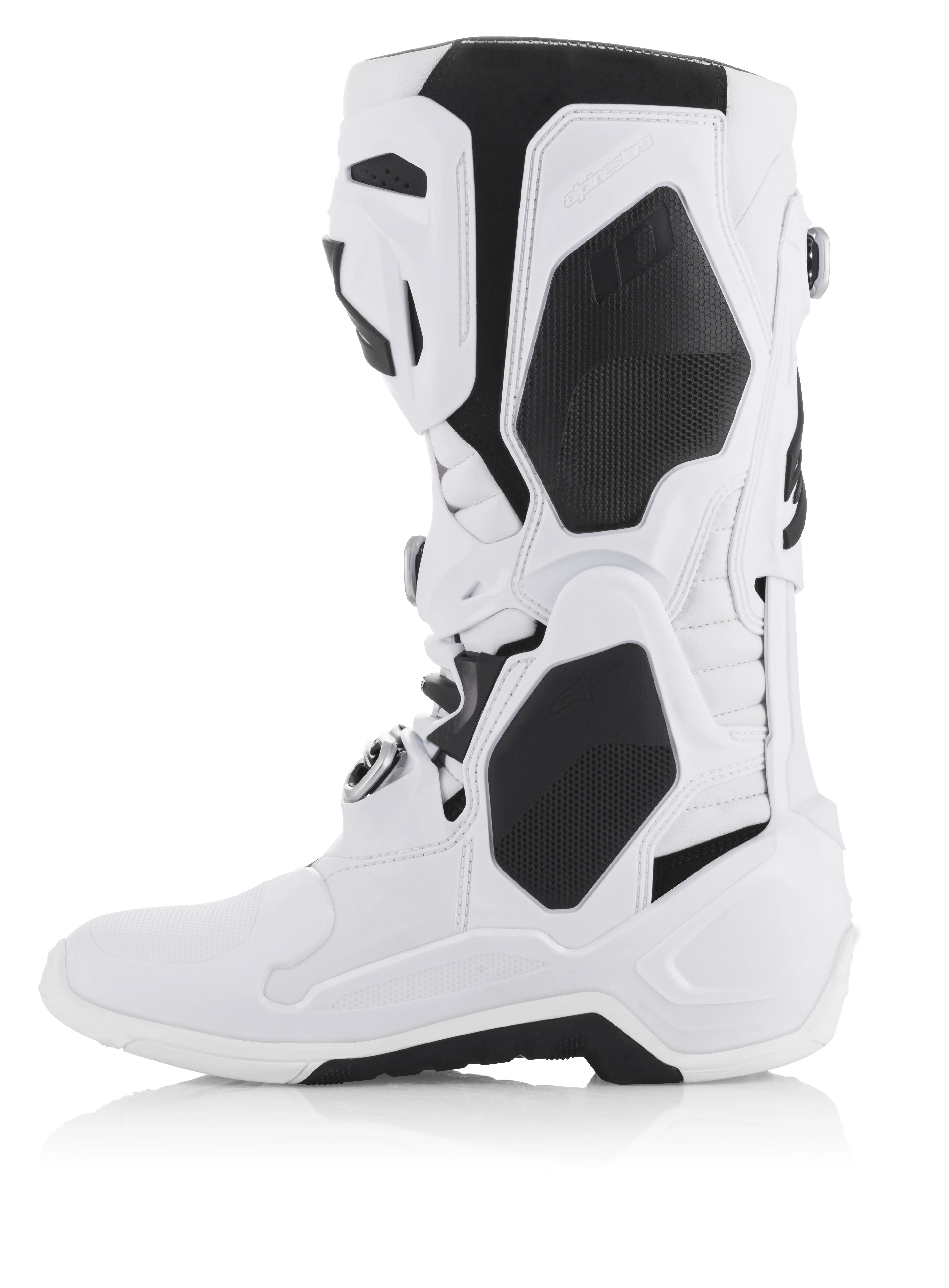 ALPINESTARS TECH 10 BOOTS WHITE SIZE 10 2010020-20-10