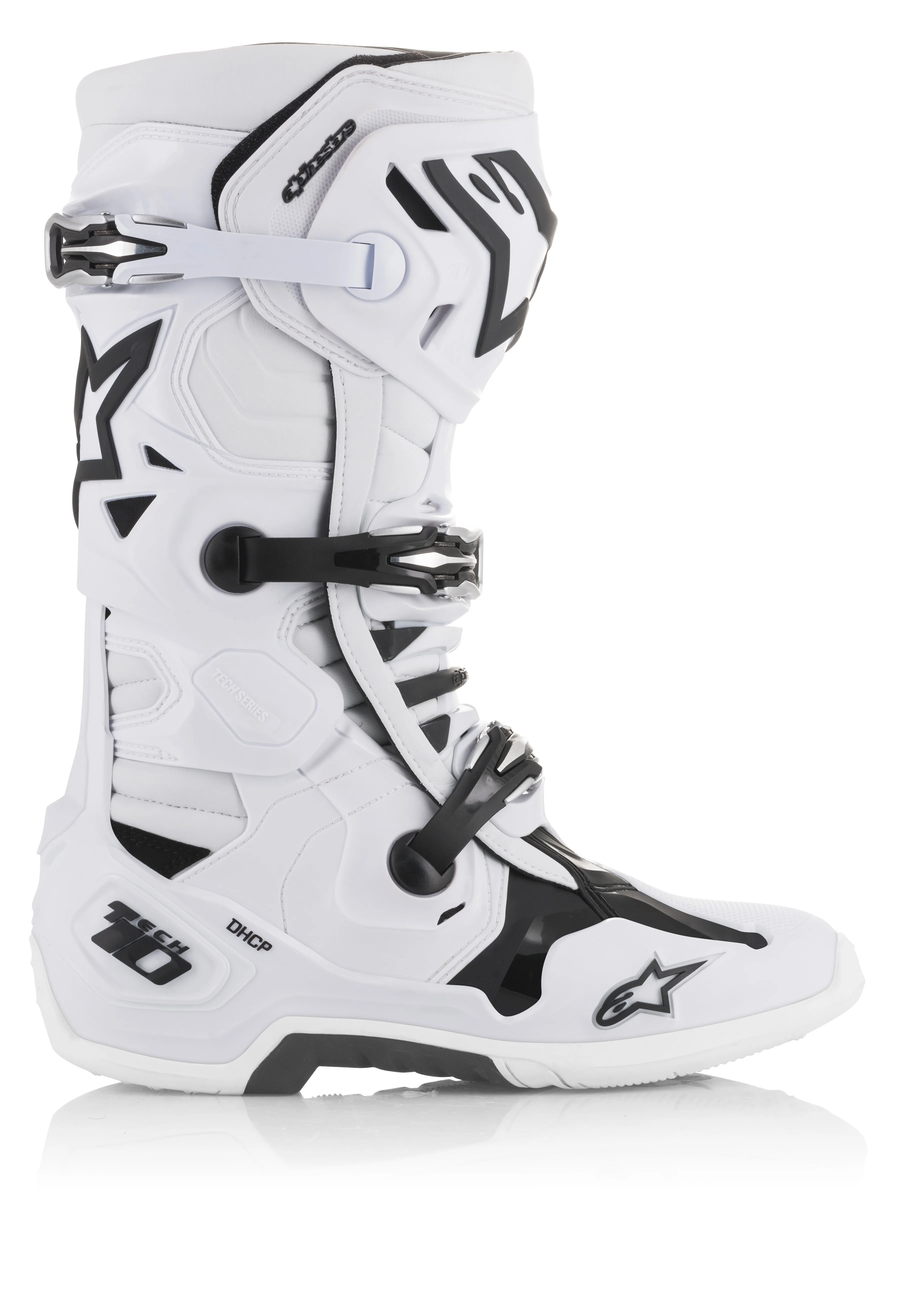 ALPINESTARS TECH 10 BOOTS WHITE SIZE 10 2010020-20-10