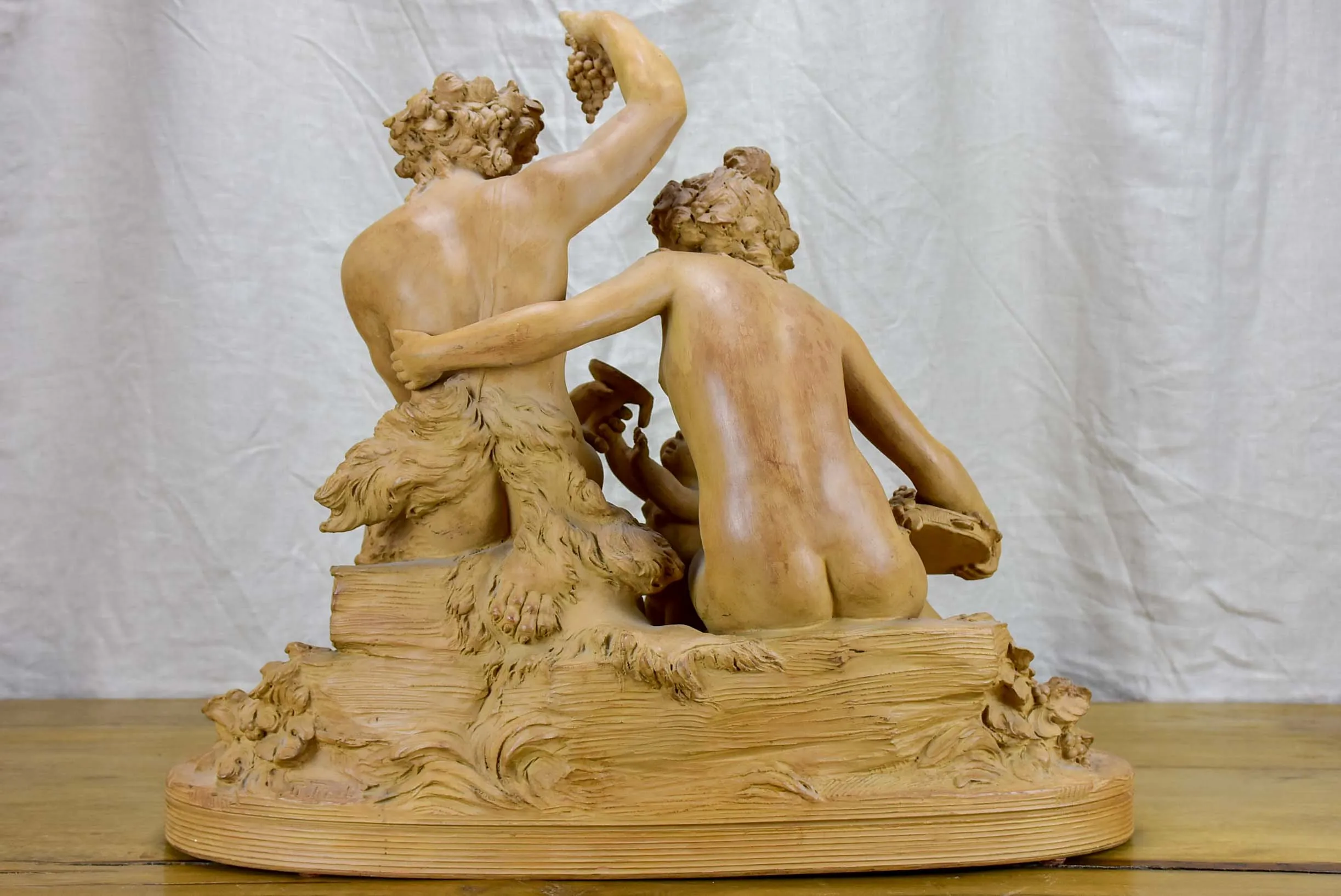 Antique Swiss clay sculpture by René Rod