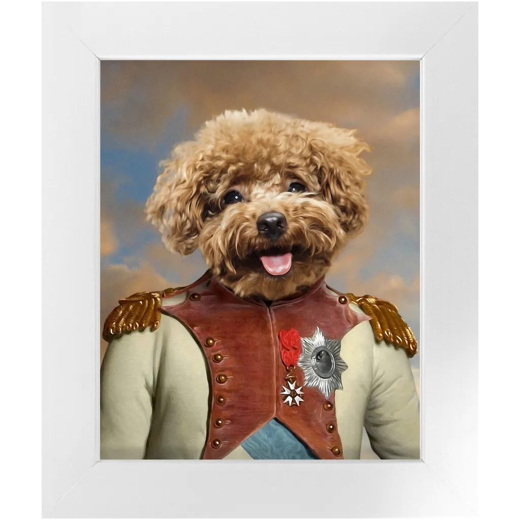 Baron D. Zert - Renaissance Inspired Custom Pet Portrait Framed Satin Paper Print