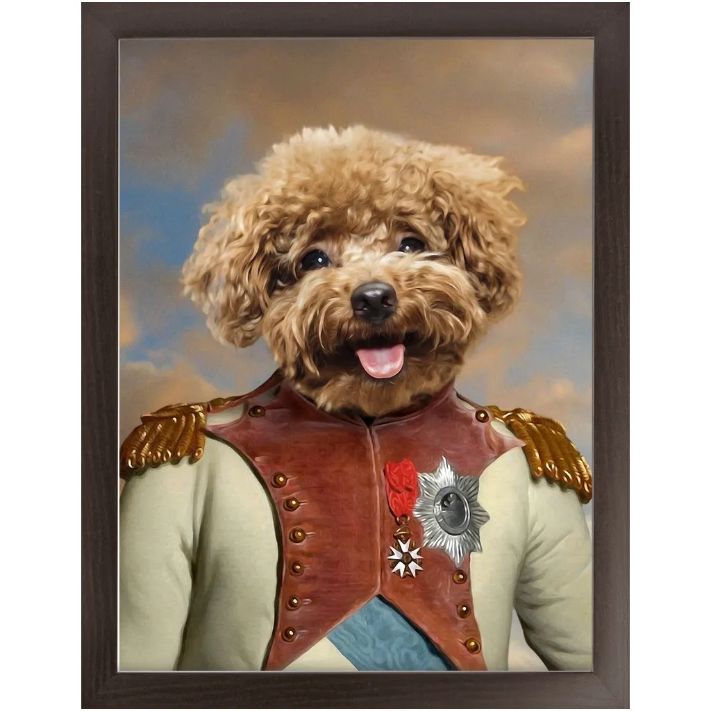 Baron D. Zert - Renaissance Inspired Custom Pet Portrait Framed Satin Paper Print