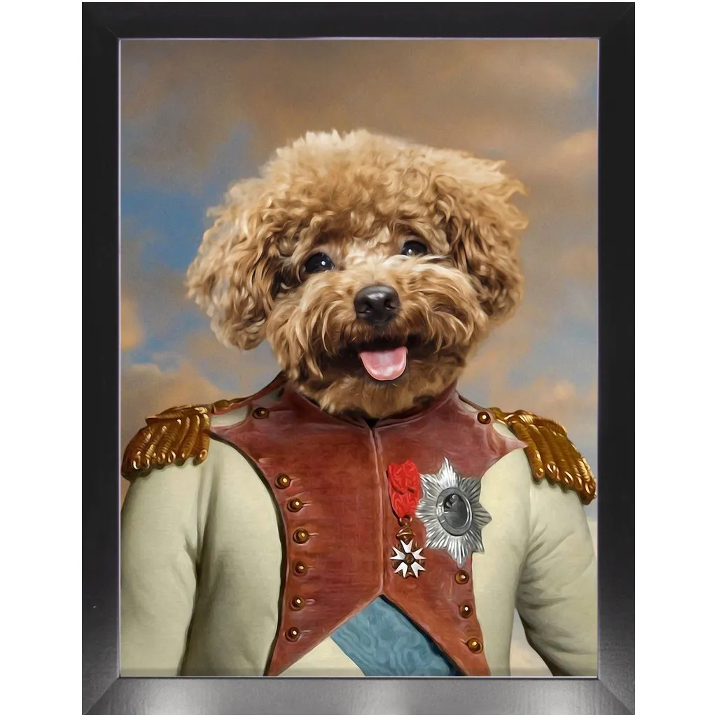 Baron D. Zert - Renaissance Inspired Custom Pet Portrait Framed Satin Paper Print