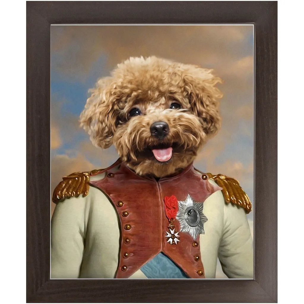 Baron D. Zert - Renaissance Inspired Custom Pet Portrait Framed Satin Paper Print