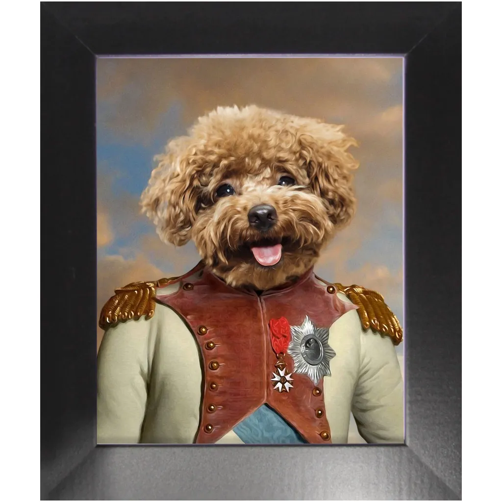 Baron D. Zert - Renaissance Inspired Custom Pet Portrait Framed Satin Paper Print