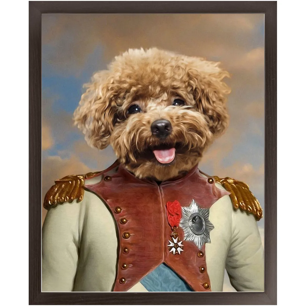 Baron D. Zert - Renaissance Inspired Custom Pet Portrait Framed Satin Paper Print