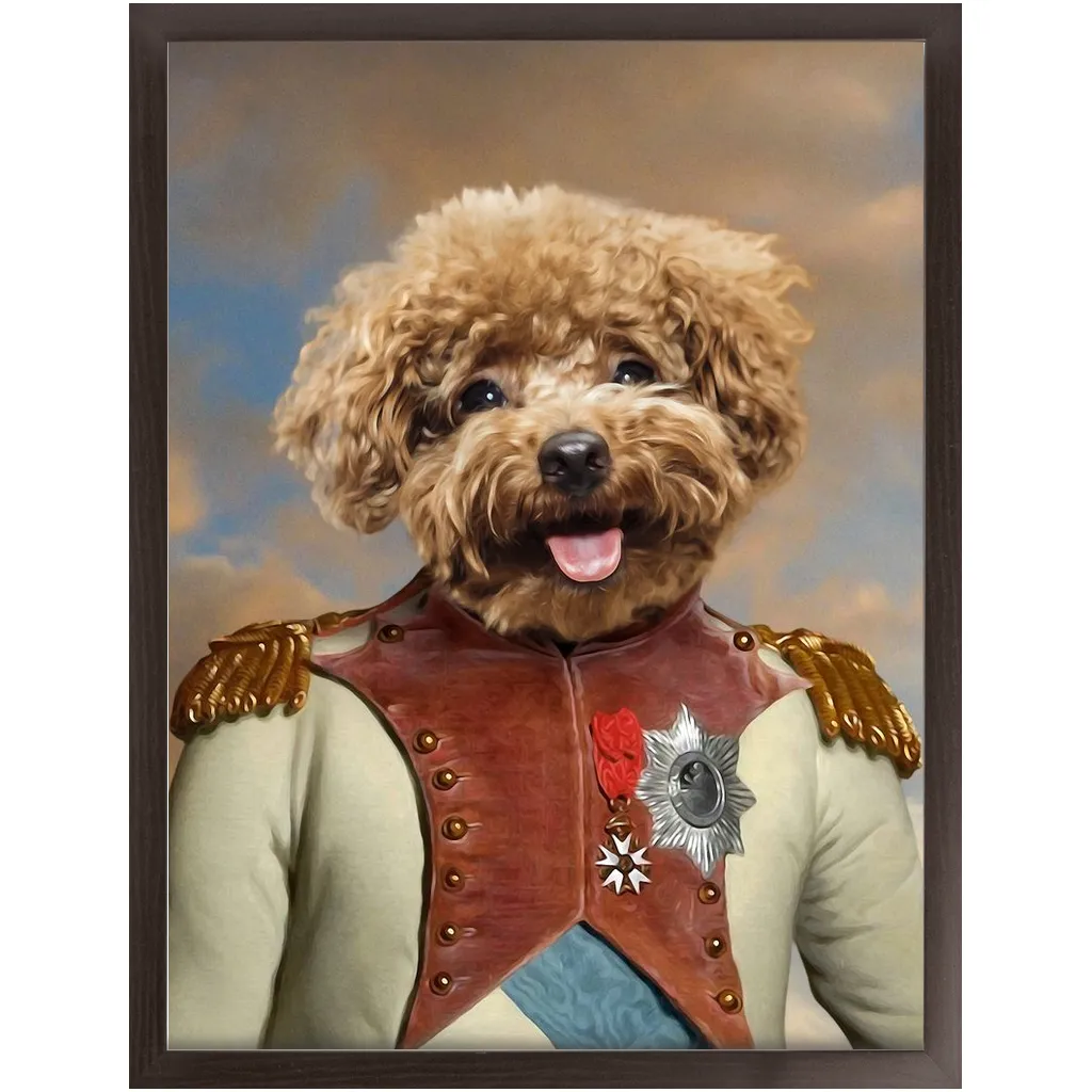 Baron D. Zert - Renaissance Inspired Custom Pet Portrait Framed Satin Paper Print