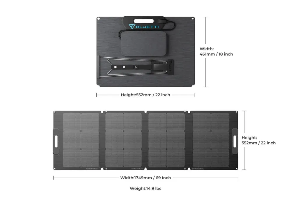 Bluetti Portable Solar Panels - 120W / 350W / 450W