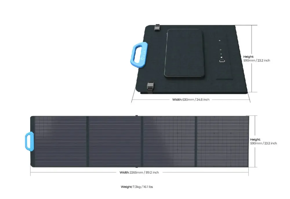 Bluetti Portable Solar Panels - 120W / 350W / 450W