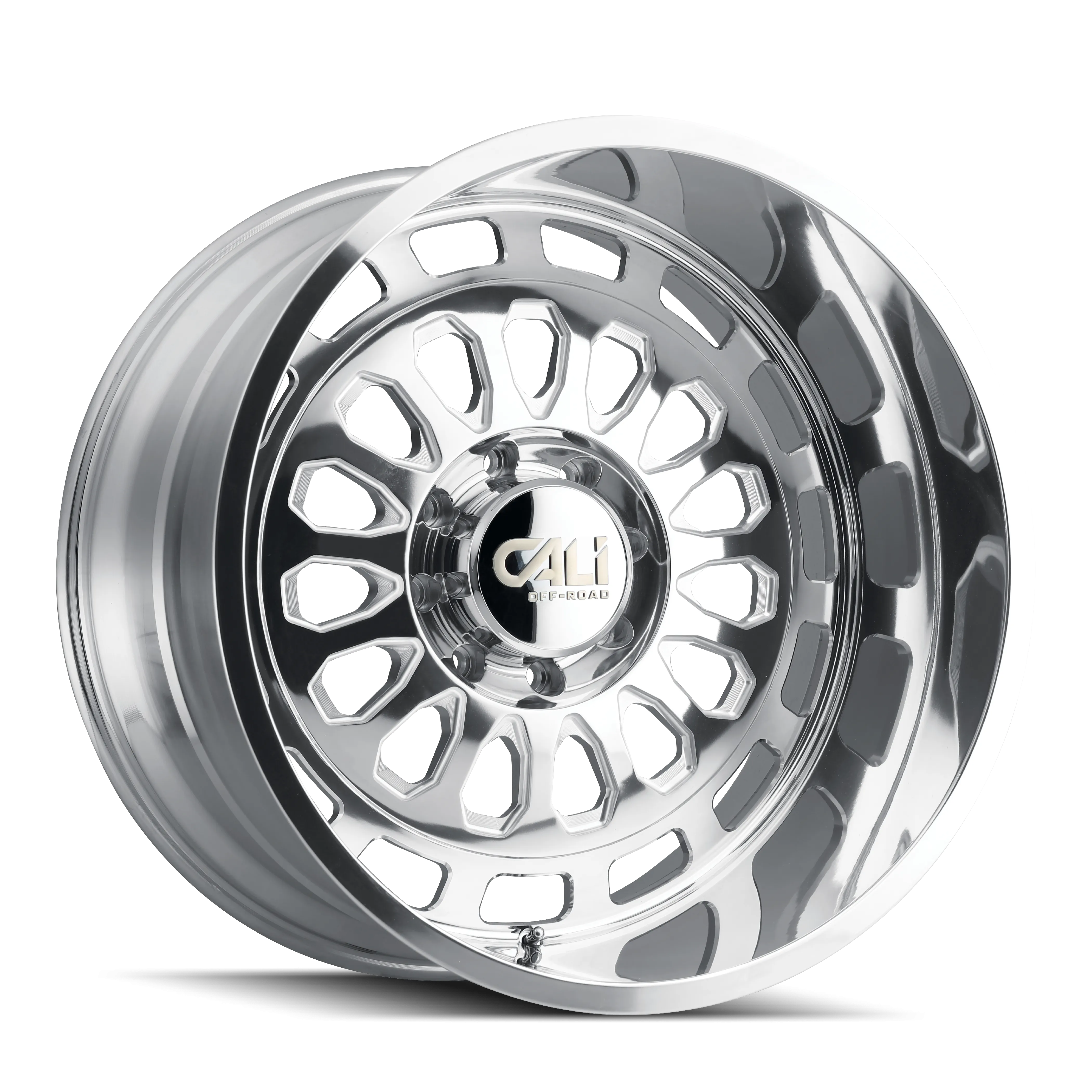 Cali Off-Road Paradox 22X12 8X170 -51mm Polished With Milled Spokes