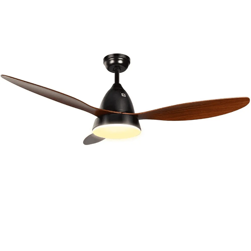 Ceiling Fan with LED Frosted Light and Remote Control 52inch