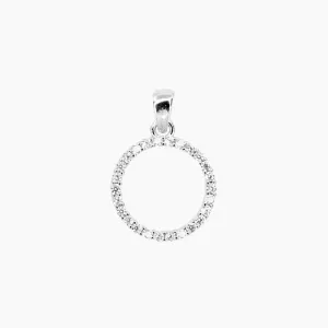 CZ Small Circle Pendant (Silver)