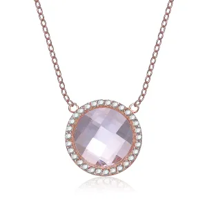 Eloise Morganite Cubic Zirconia Necklace