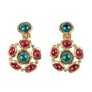 Emerald - and - Sapphire - with - Ruby - and - Gold Accents Figu