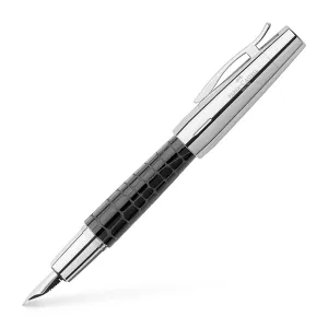 Faber-Castell e-motion Fountain Pen Precious Resin Croco Black