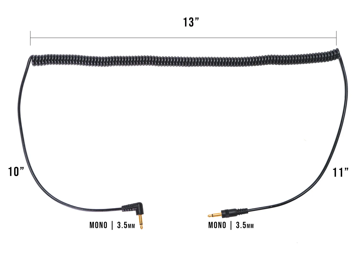 Fan Scanner Coiled Audio Cable | 3.5mm Mono