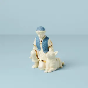 First Blessing Nativity Shepherd & Dog Figurine