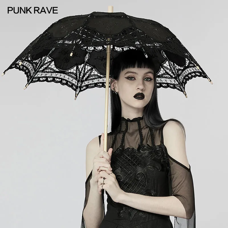 Gothic cotton lace umbrella