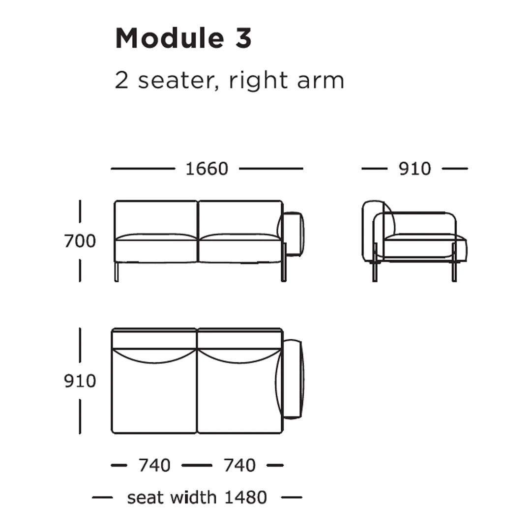 Hang Modular Sofa (Modules 1-8)