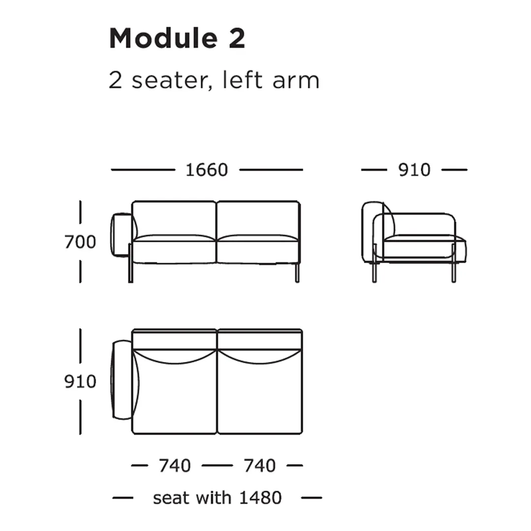 Hang Modular Sofa (Modules 1-8)