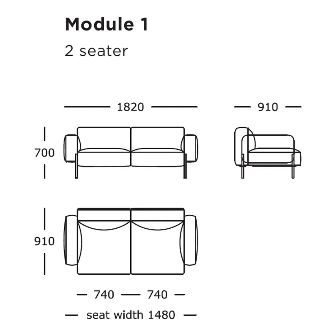 Hang Modular Sofa (Modules 1-8)