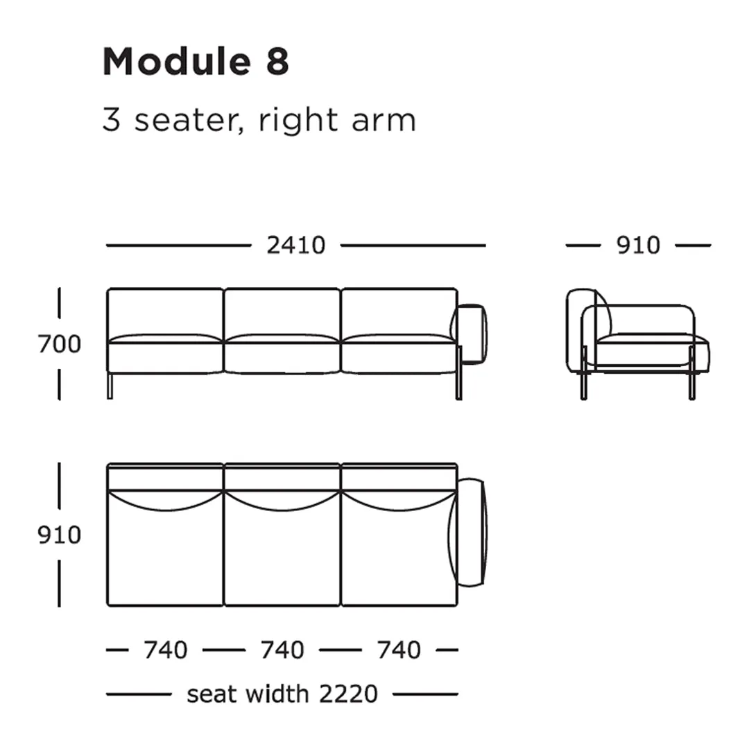 Hang Modular Sofa (Modules 1-8)