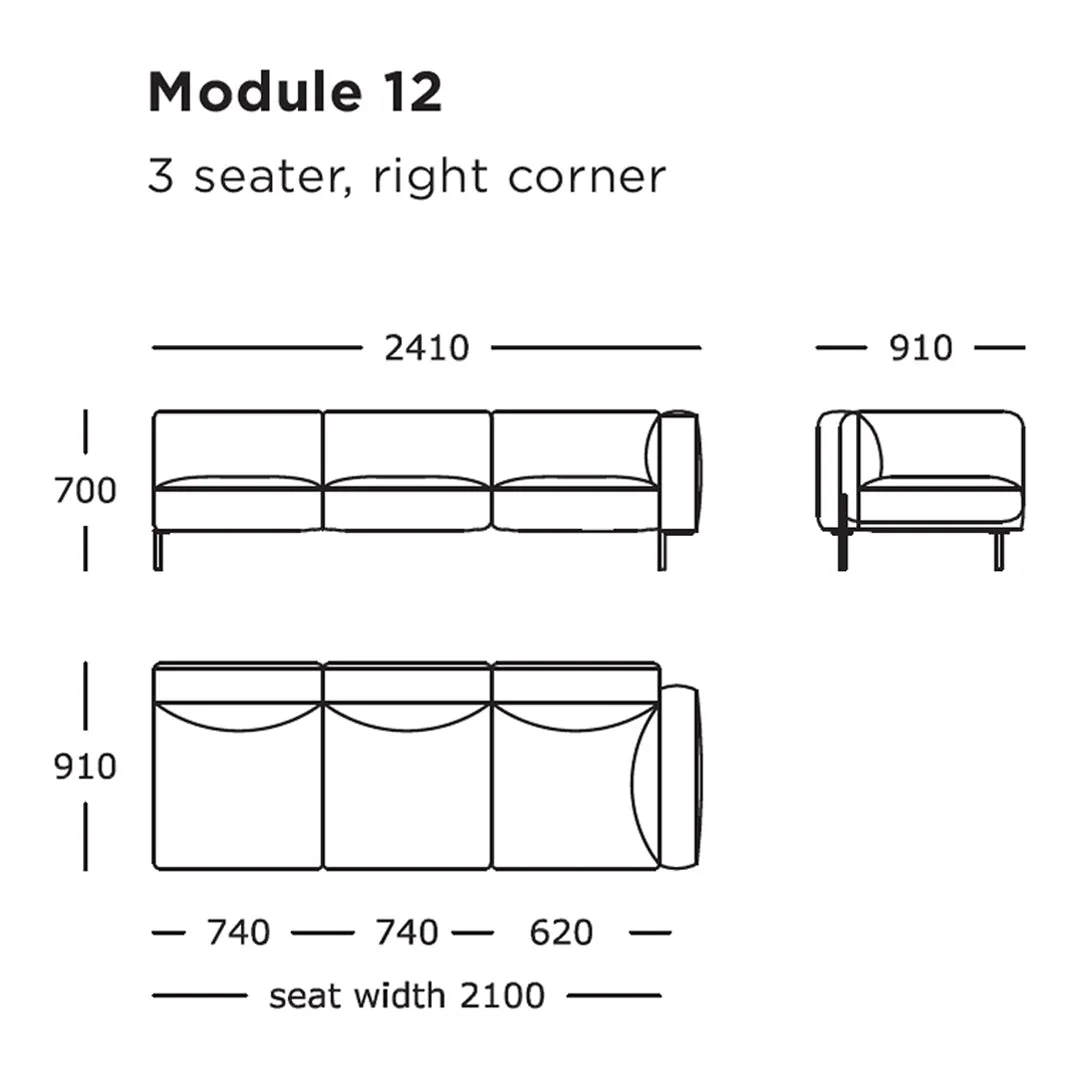 Hang Modular Sofa (Modules 9-16)