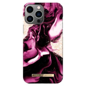 Ideal of Sweden - Fashion Case Golden Ruby Marble for iPhone 13 Pro Max