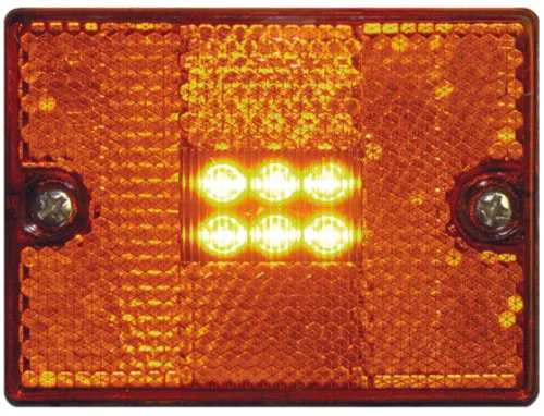 LED AMBER SQUARE STUD-MOUNT