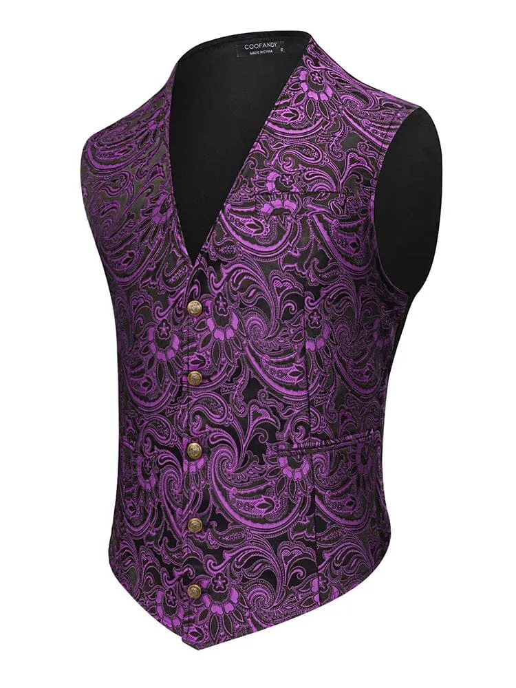 Luxury Paisley Tuxedo Vest (US Only)