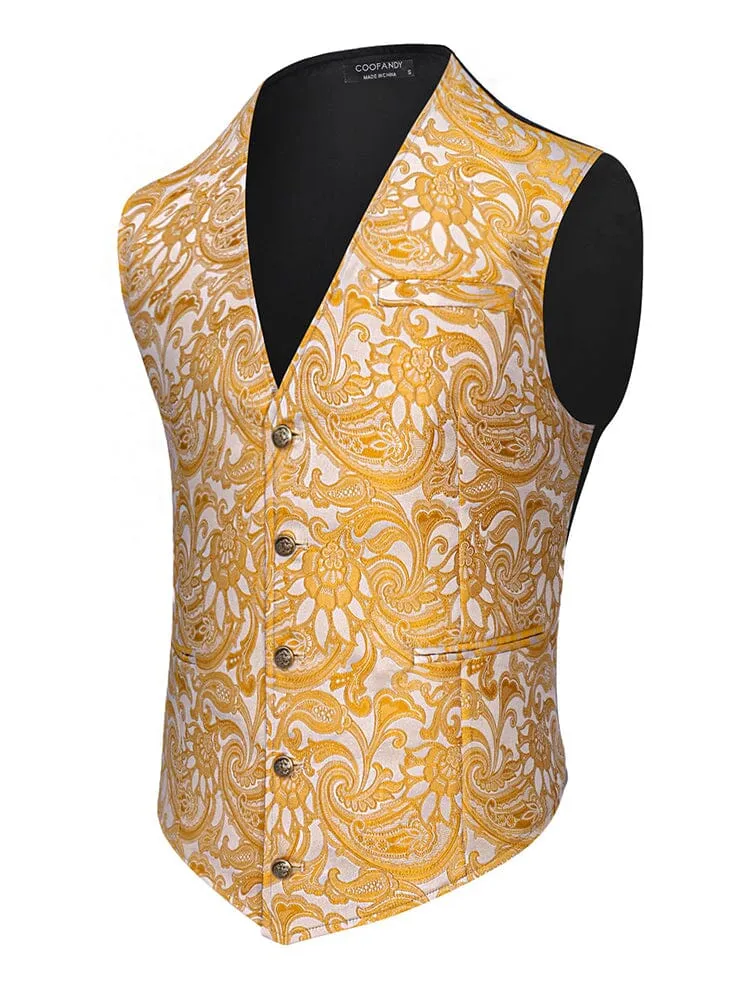 Luxury Paisley Tuxedo Vest (US Only)