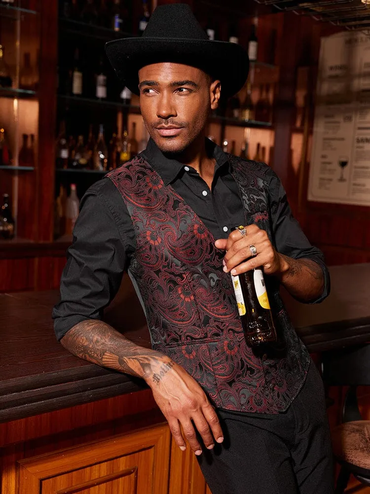 Luxury Paisley Tuxedo Vest (US Only)