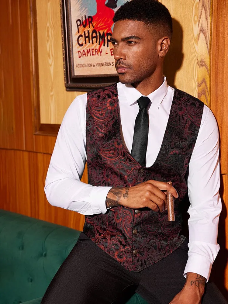 Luxury Paisley Tuxedo Vest (US Only)