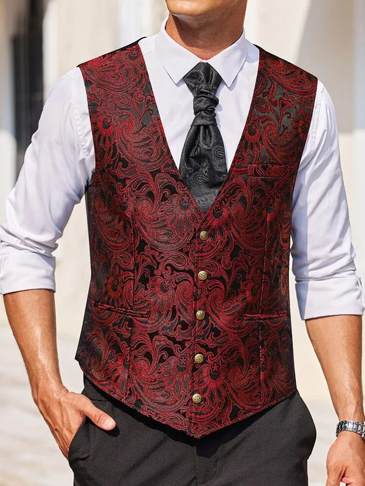 Luxury Paisley Tuxedo Vest (US Only)