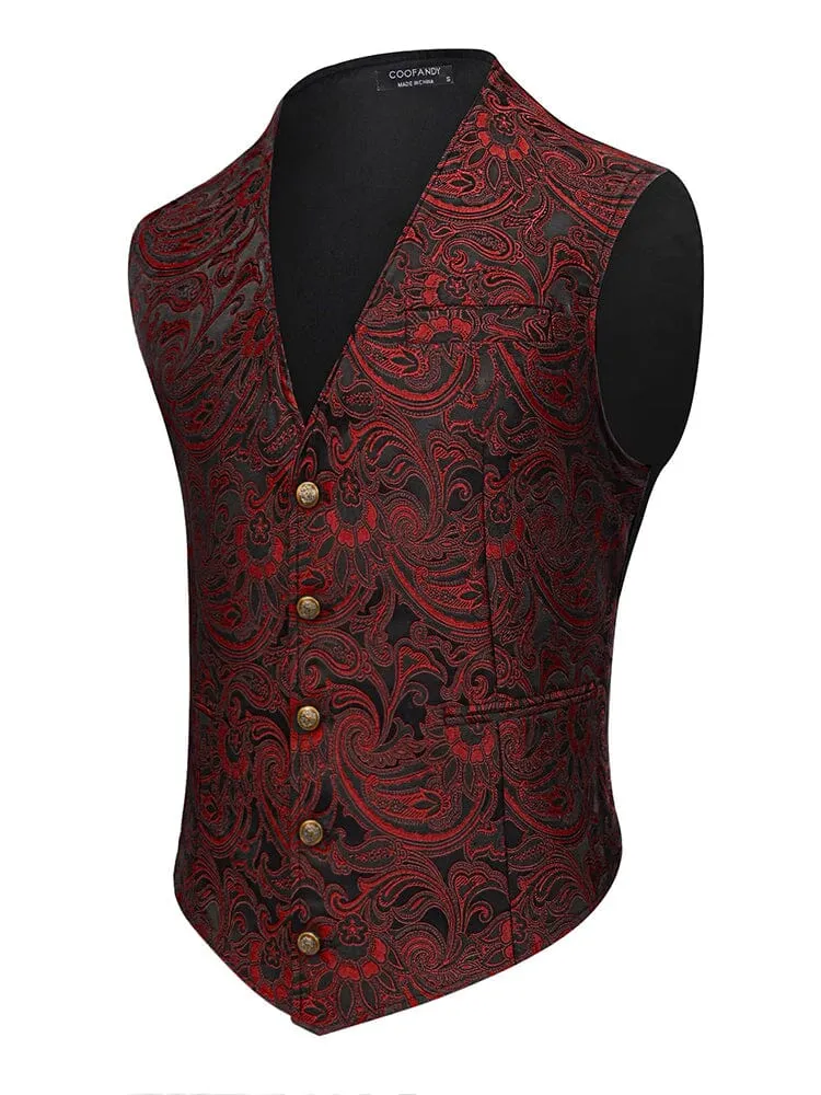 Luxury Paisley Tuxedo Vest (US Only)