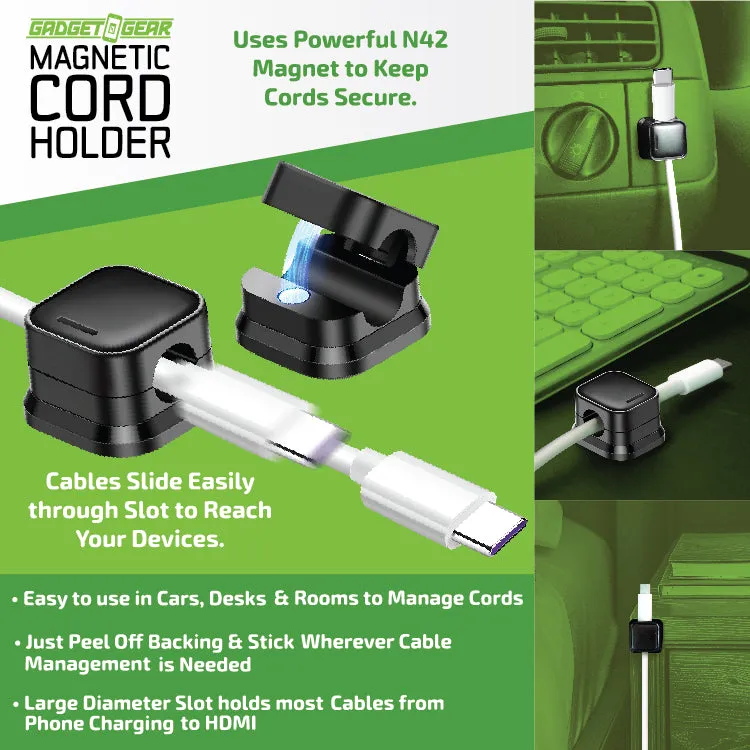 Magnetic Cord Holder 6 Pack Set - 6 Pieces Per Retail Ready Display 25374