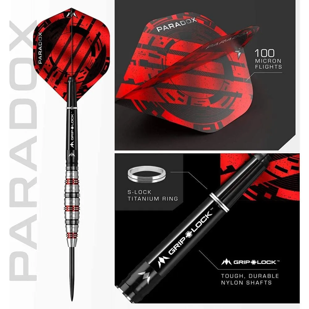 *Mission Paradox Darts - Steel Tip - Curved - M2 - Electro Black & Red