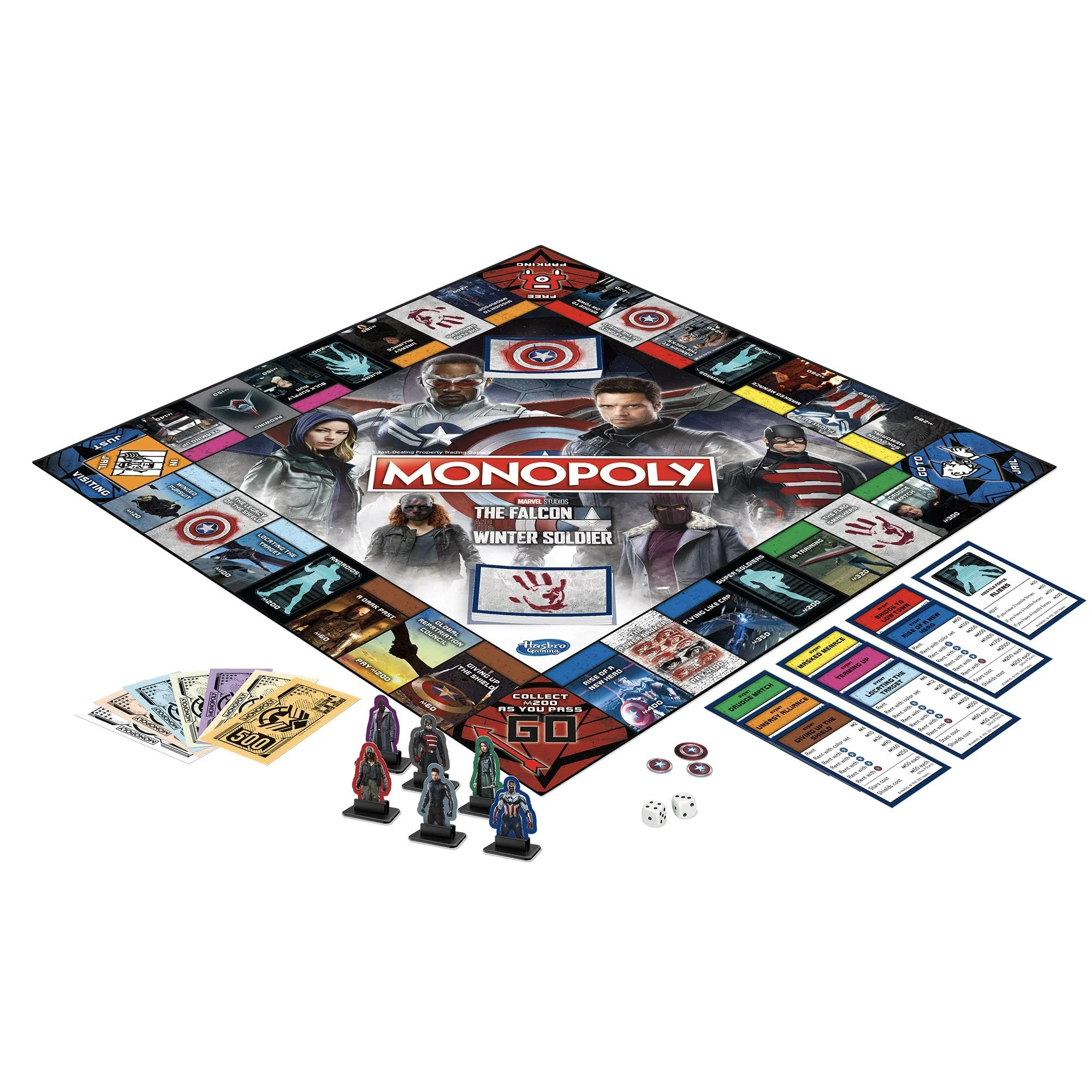 Monopoly: Marvel Studios - The Falcon and the Winter Soldier Board Game (16844) LOW STOCK