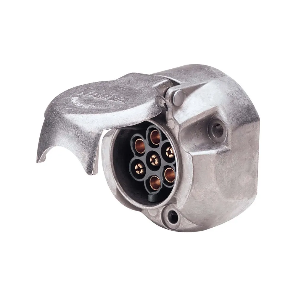 Narva 5 Pin Large Round Metal Trailer Socket - 82063BL