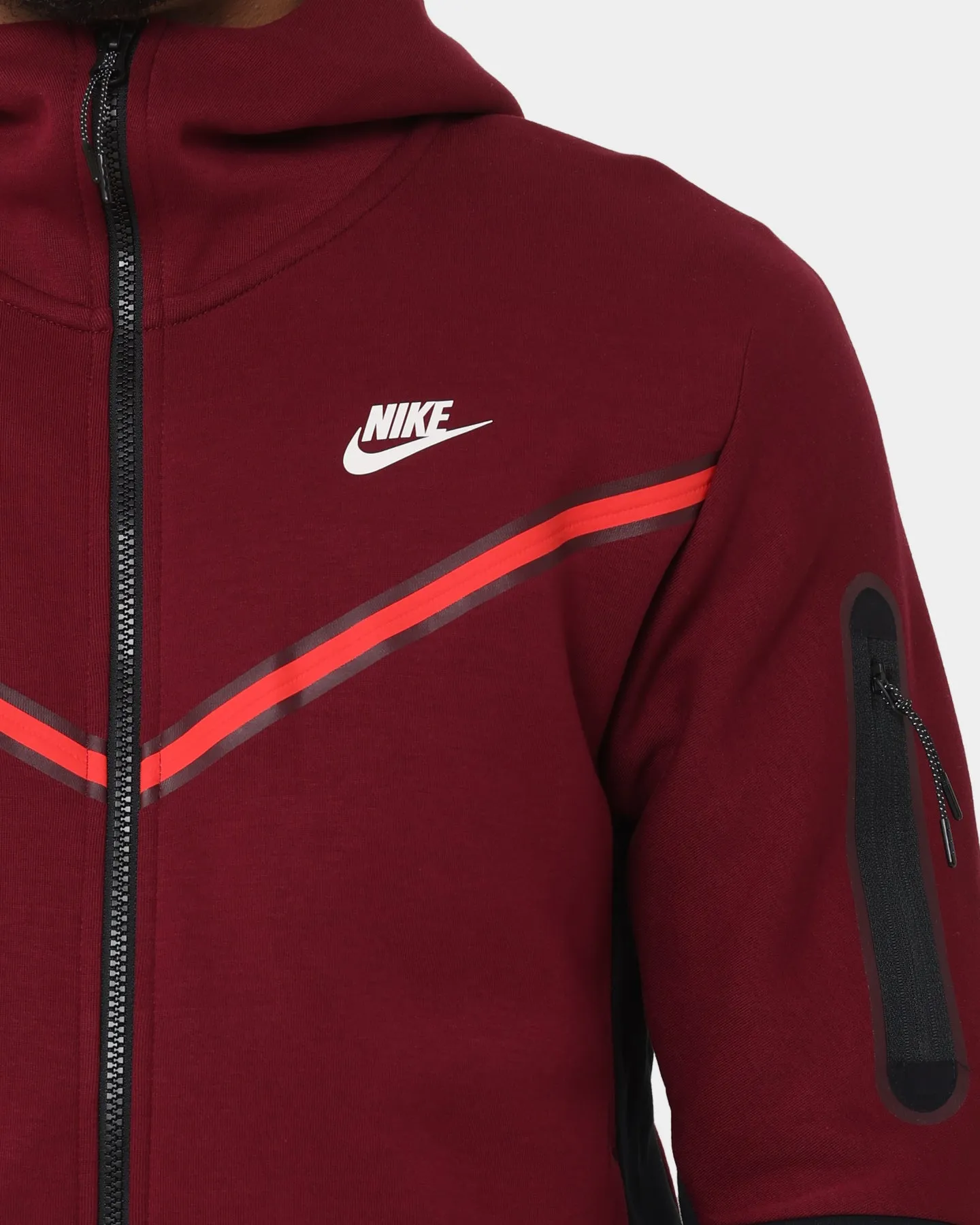 Nike Nike Sportswear Tech Fleece Full Zip Hoodie Dark Beetroot