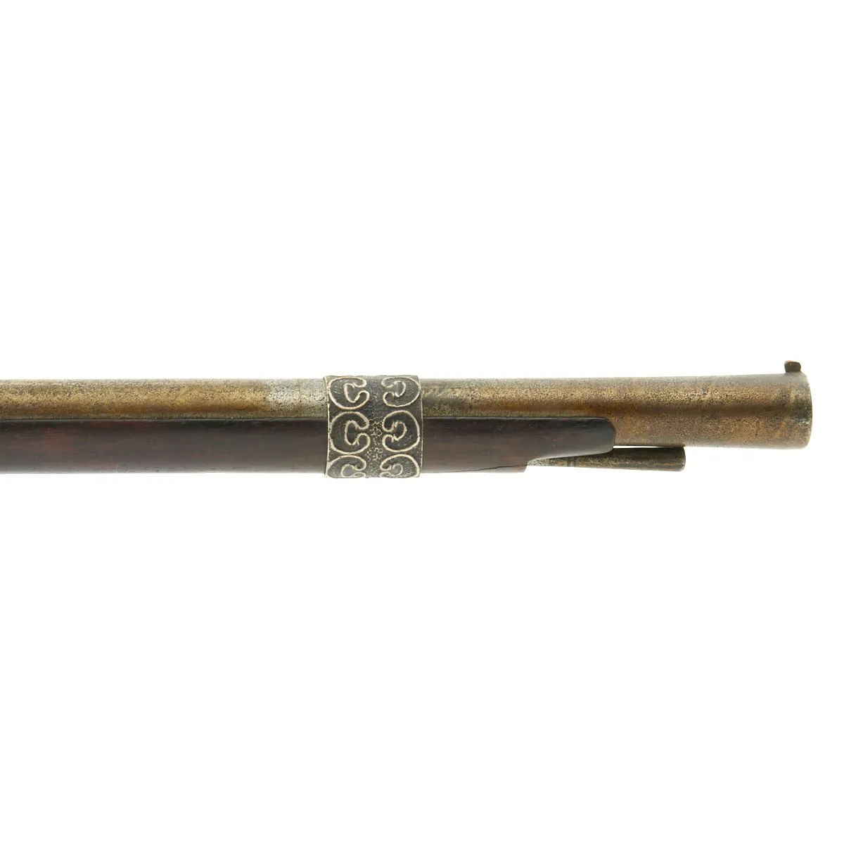 Original 19th Century Antique Indian Decorated Toradar Matchlock Gun c.1800/1850 - 68 Inches Long