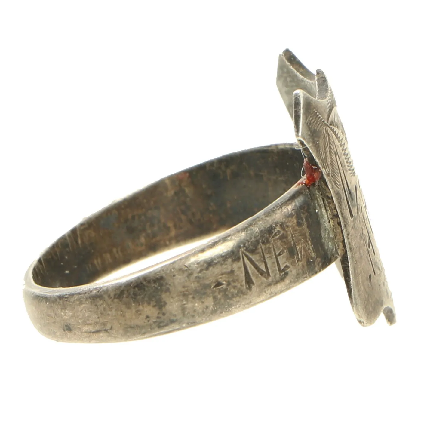 Original U.S. WWII Pacific Theater Souvenir Ring Set - New Guinea 1944, Philippines 1945 & Luzon 1945