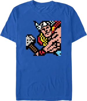 Pixelated Thor Marvel Comics T-Shirt