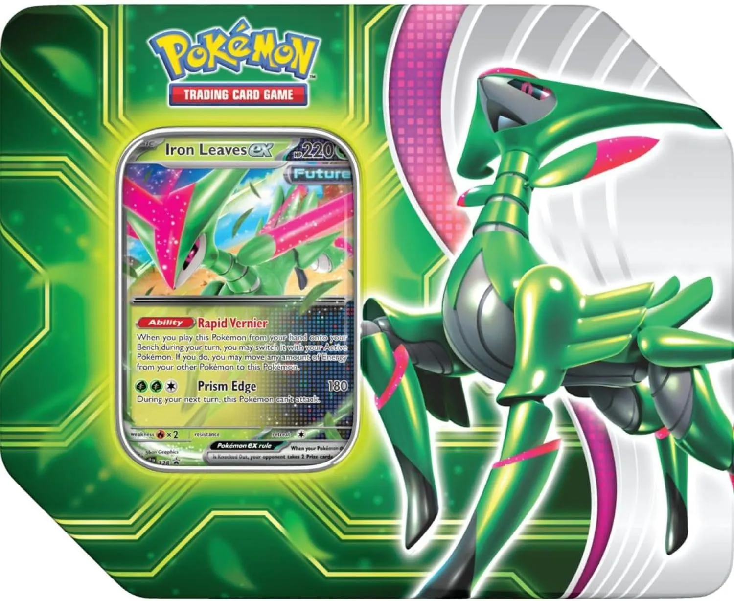 Pokemon Paradox Clash Tin | Walking Wake OR Iron Leaves (Random Promo)