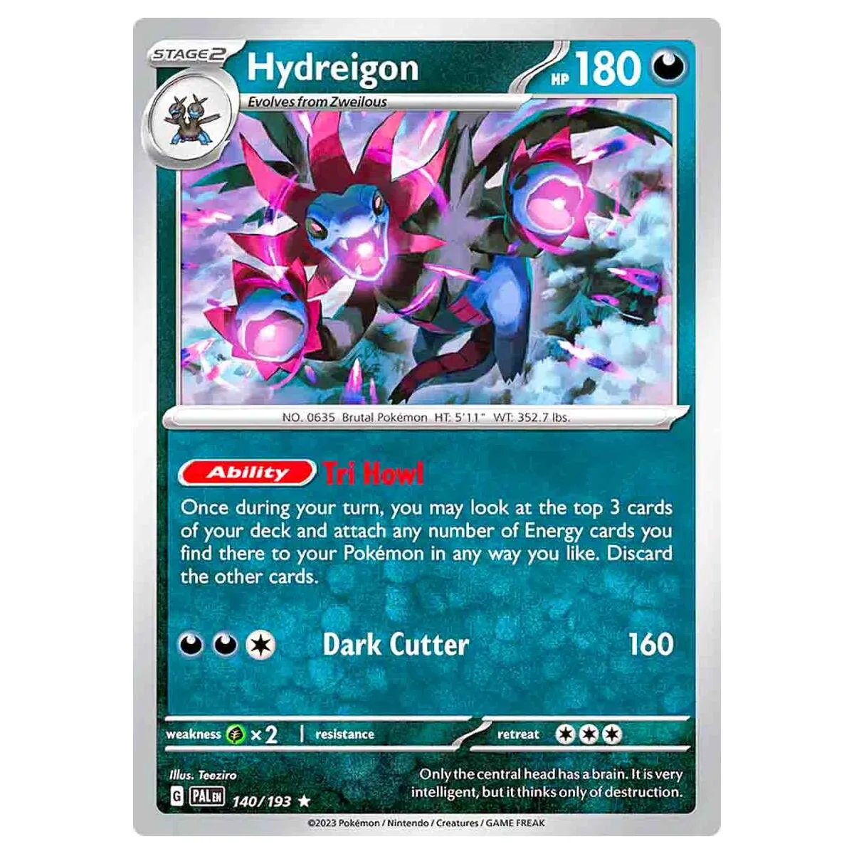 Pokémon TCG: Scarlet & Violet 4: Paradox Rift: Checklane Display Hydreigon