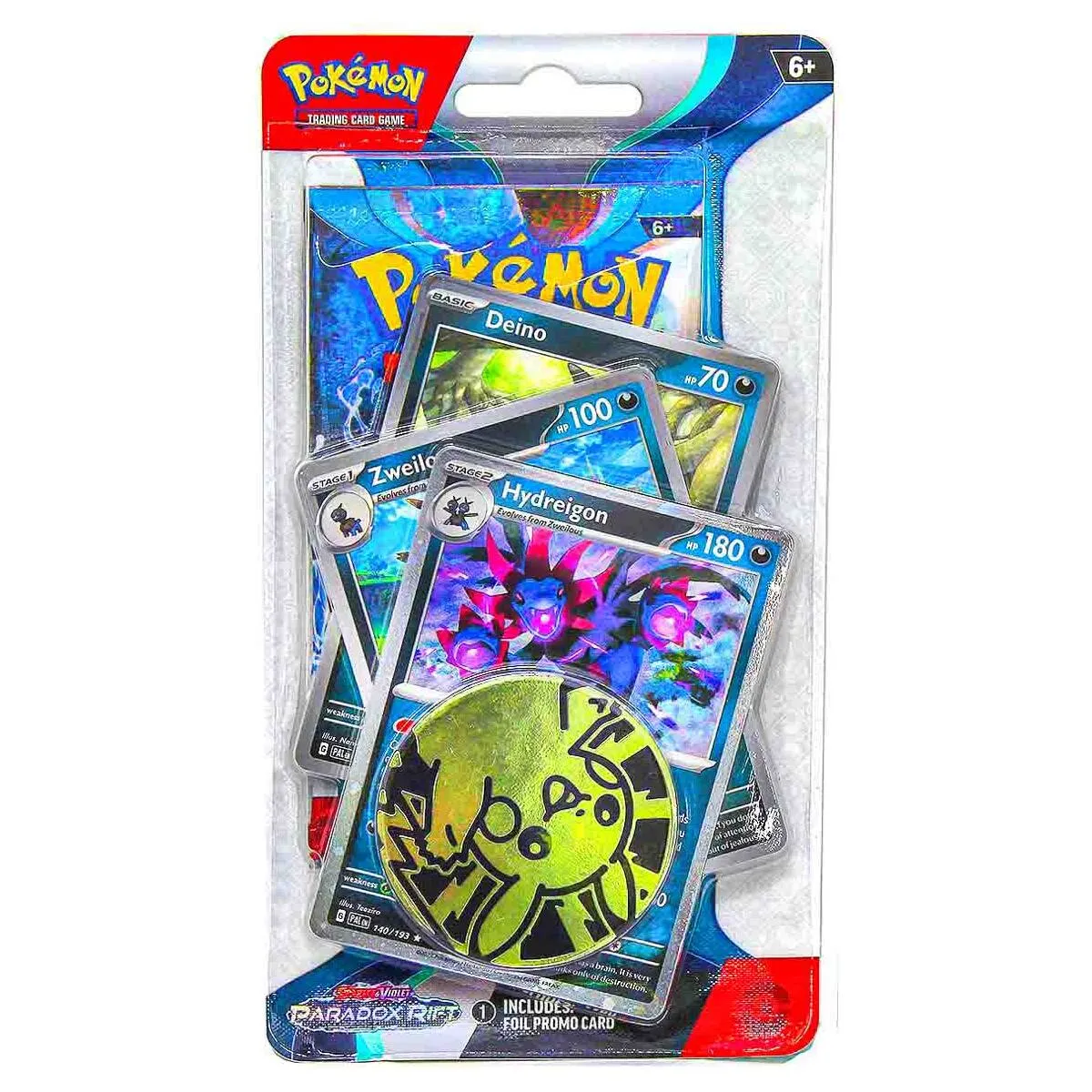 Pokémon TCG: Scarlet & Violet 4: Paradox Rift: Checklane Display Hydreigon